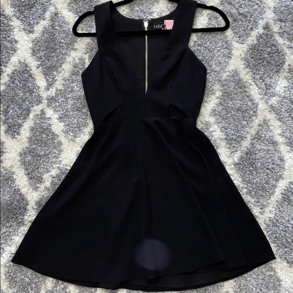 Black mini revolve dress